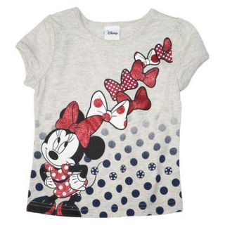 Disney Minnie Mouse Infant Toddler Girls Short Sleeve Tee   Light Tan 12 M