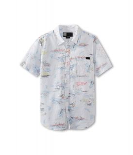 ONeill Kids Busey S/S Shirt Boys Short Sleeve Button Up (White)