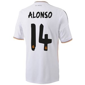 adidas Real Madrid 13/14 ALONSO Home Soccer Jersey