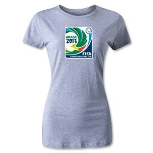 FIFA Confederations Cup 2013 Womens Emblem T Shirt (Gray)
