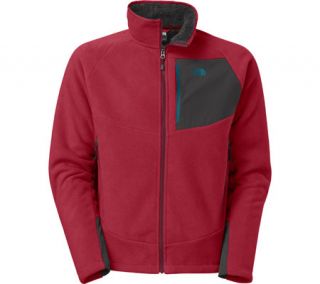 Mens The North Face Chimborazo Full Zip   Biking Red/Asphalt Grey Jackets