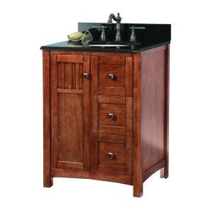 Foremost KNCABK2522D Knoxville 25 Vanity with Granite Top