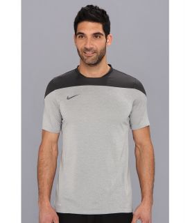Nike Squad Short Sleeve Training Heather Top Mens T Shirt (Gray)
