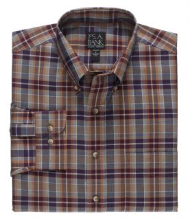 Traveler Patterned Poplin Buttondown Collar Sportshirt JoS. A. Bank