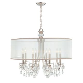 Crystorama Hampton Chandelier   32W in. Polished Chrome Multicolor   5628 CH