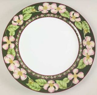 American Atelier Dogwood 12 Chop Plate/Round Platter, Fine China Dinnerware   P