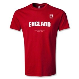 Euro 2012   FIFA U 20 World Cup 2013 England T Shirt (Red)