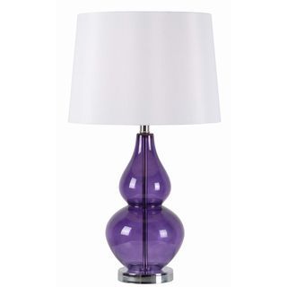 Alma 1 light Violet Glass Table Lamp