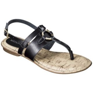 Womens Merona Kiana Sandal   Black 7.5