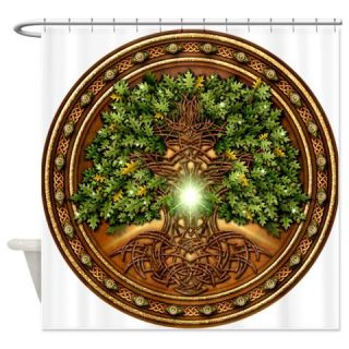  Sacred Celtic Trees   Oak Shower Curtain  Use code FREECART at Checkout