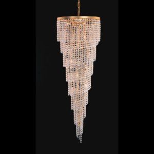 Crystorama Lighting CRY 3710 GD CL S Shower Chandeliers