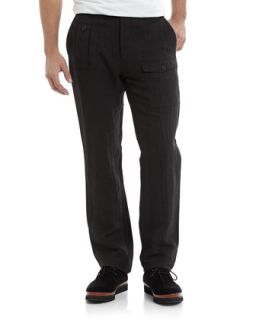 Relax Fit Side Buckle Pants, Cast Iron