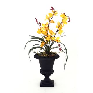 Tropical Deendrobium Orchid Silk Arrangement