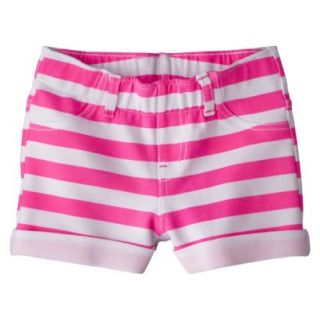 Circo Infant Toddler Girls Striped Jegging Short   Dazzle Pink 3T