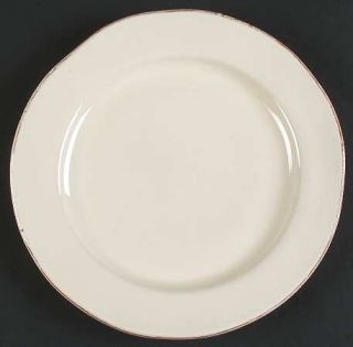 Vietri (Italy) Crema Service Plate (Charger), Fine China Dinnerware   Cream Body