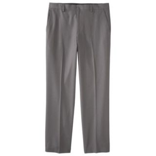 Mens Tailored Fit Microfiber Pants   Light Gray 33X30