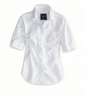 White AE Short Sleeve Favorite Shirt, Womens XXL