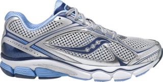 Womens Saucony ProGrid Echelon 3   Silver/Blue Running Shoes