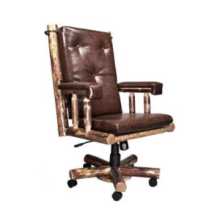 Montana Woodworks® Glacier Country Upholstered Office Chair MWGCOC