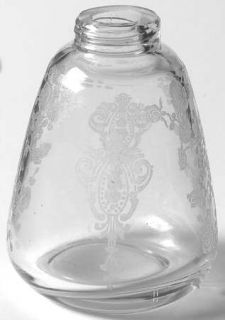 Cambridge Rose Point Clear Salt Shaker No Lid   Stem 3121,Clear,Etched