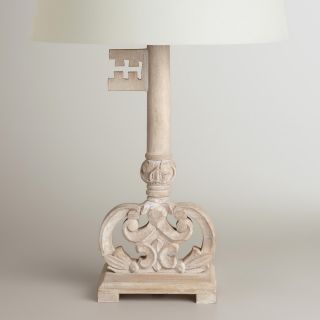 Wood Key Table Lamp Base   World Market
