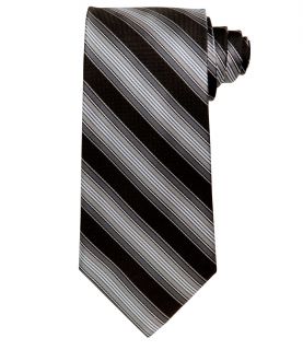 Signature Textured Satin Stripe Long Tie JoS. A. Bank