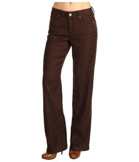 Miraclebody Jeans Carly Stretch Linen Wide Leg Trouser Womens Casual Pants (Brown)