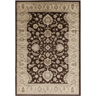 Handcrafted Cocoa Classic Brown Rug (2 X 3)
