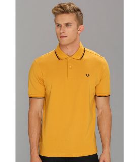 Fred Perry Twin Tipped Fred Perry Polo Mens Short Sleeve Pullover (Yellow)