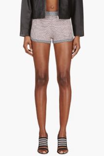 T By Alexander Wang Pink French Terry Watermelon Rainbow Shorts