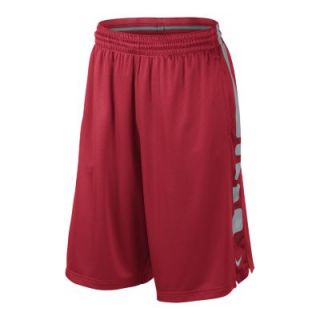 Nike Elite Stripe Mens Basketball Shorts   University Red