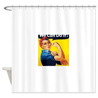  Rosie the Riveter Blanket Shower Curtain  Use code FREECART at Checkout