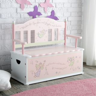 Levels of Discovery Fairy Wishes Bench Seat with Storage Multicolor   LOD61001
