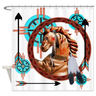  Painted Horse Design Shower Curtain  Use code FREECART at Checkout