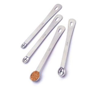 Focus Measuring Spoon Set, Hint, Pinch, Smidge, Drop, Stainless