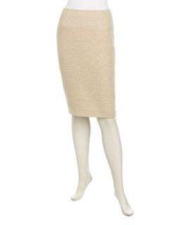 Arden Tweed Pencil Skirt, Raffia