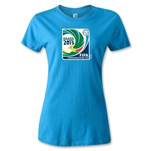FIFA Confederations Cup 2013 Womens Emblem T Shirt (Turquoise)