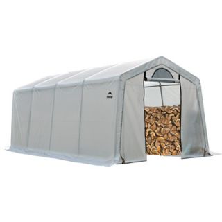 ShelterLogic Firewood Seasoning Shed   20ft.L x 10ft.W x 8ft.H, Holds 7 Cords,