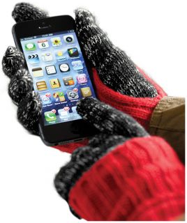 Tech Touch Fold cuff Knit Gloves
