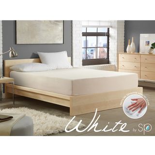 White By Sarah Peyton 8 inch Convection Cooled Plush Support Cal King size Memory Foam Mattress