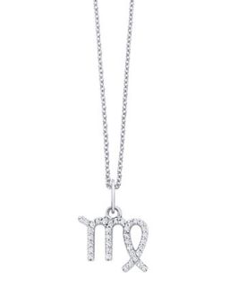 14K Virgo Diamond Pendant Necklace