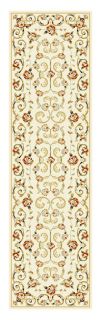 Lyndhurst Collection Floral Ivory Runner (23 X 8)