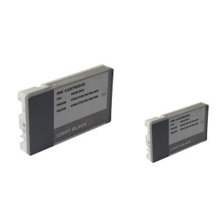 Basacc 2 ink Light Black Cartridge Set Compatible With Epson T6037lbk