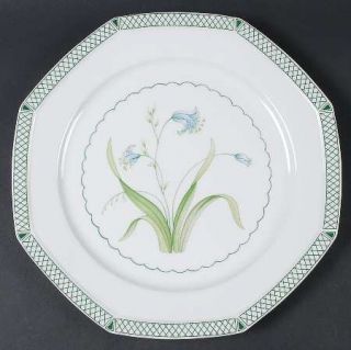 Mikasa Day Lilies 11 Round Platter/Chop Plate, Fine China Dinnerware   Green La
