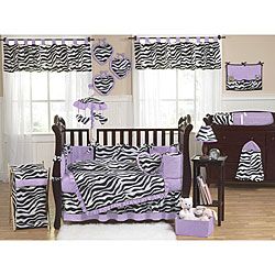 Sweet Jojo Designs Funky Zebra 9 piece Crib Bedding Set