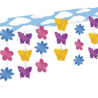 Butterfly and Flower Hanging Ceiling Decoration