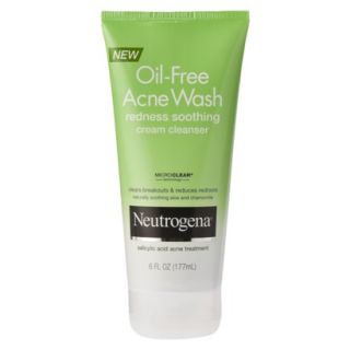 Neutrogena Oil Free Acne Wash Redness Soothing Cream Cleanser