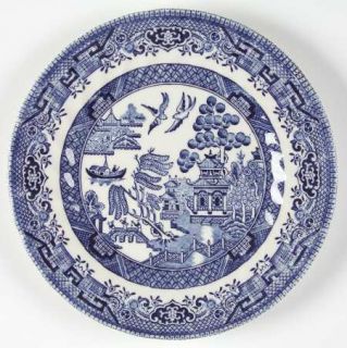Royal Wessex Blue Willow (Swirl Rim,England) Bread & Butter Plate, Fine China Di