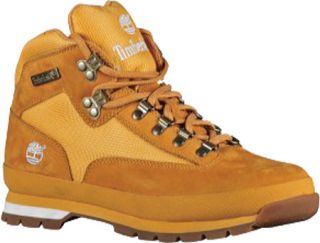 Mens Timberland Euro Hiker Leather and Fabric   Wheat/White Full Grain Leather