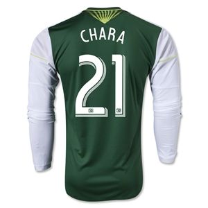 adidas Portland Timbers 2013 CHARA LS Authentic Primary Soccer Jersey